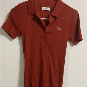 Lacoste Brick Red Polo Shirt